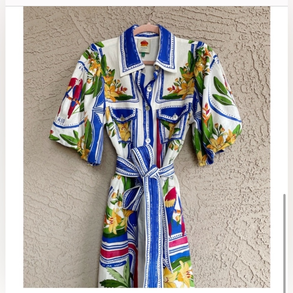 FARM Rio Multicolor Floral Midi Dress